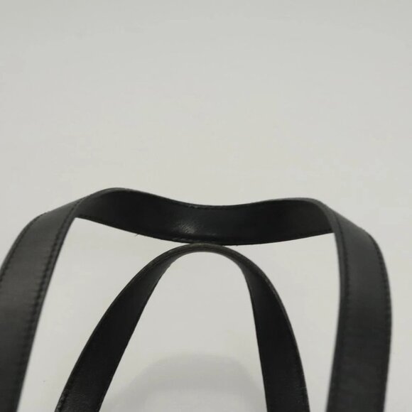 CELINE C Macadam Canvas Hand Bag Black Silver Auth bs24420 - Picture 9 of 15